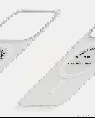 Karl Lagerfeld husă pentru telefon iPhone 17 Pro culoarea transparent, KLHMP17LHKRSGPT