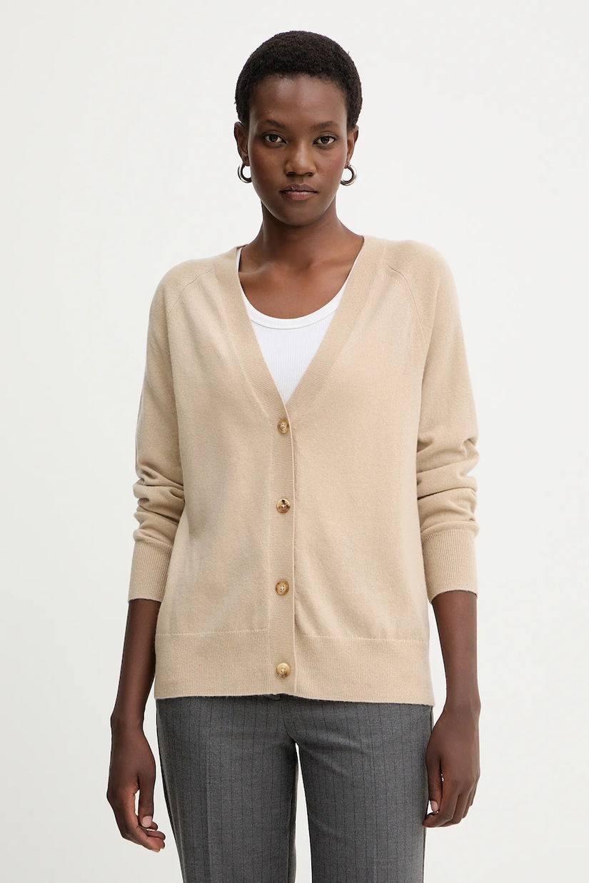 MM cardigan din lână TENENTE culoarea bej, light, 2526346038600