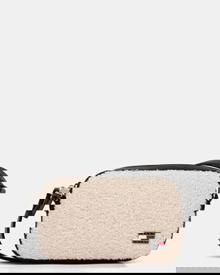 Tommy Jeans geantă culoarea bej, AW0AW18010