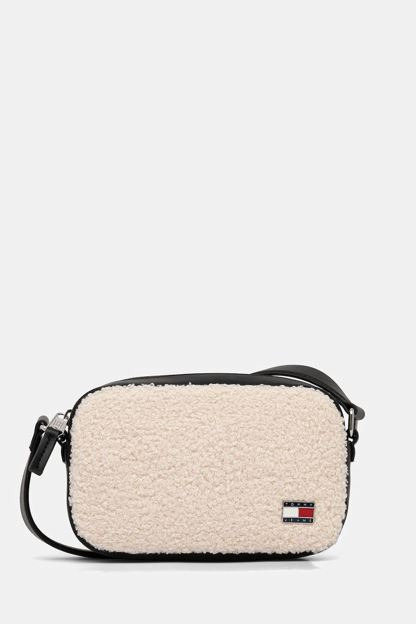 Tommy Jeans geantă culoarea bej, AW0AW18010