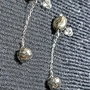 Cercei argint pirita tija lant argint minimalisti boho chic trendy - Transport gratuit
