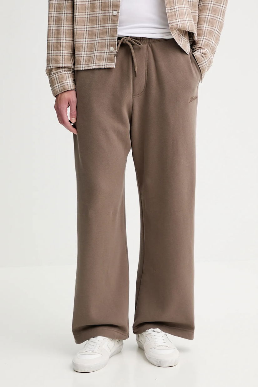 Hollister Co. pantaloni de trening culoarea maro, uni, KI334-5139-421