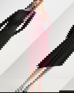 Sandro Ferrone rochie culoarea bordo, midi, evazați, S31YBFPONY