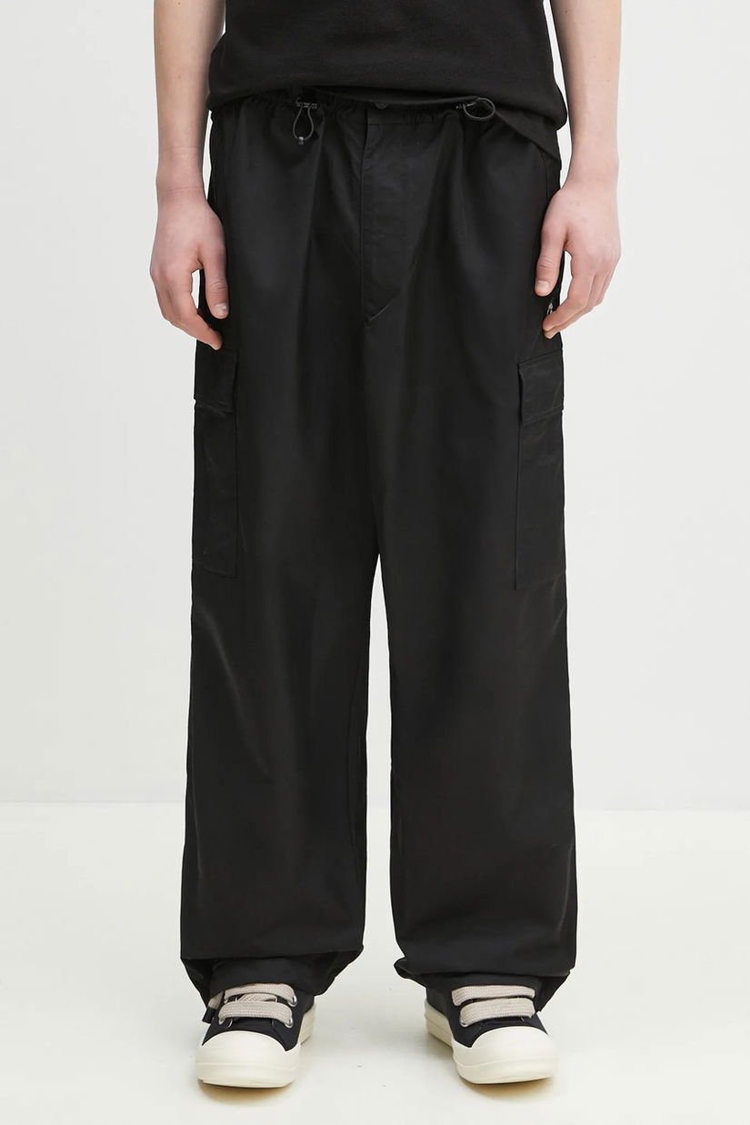 Kenzo pantaloni bărbați, culoarea negru, drept, FF55PA5149CE.99
