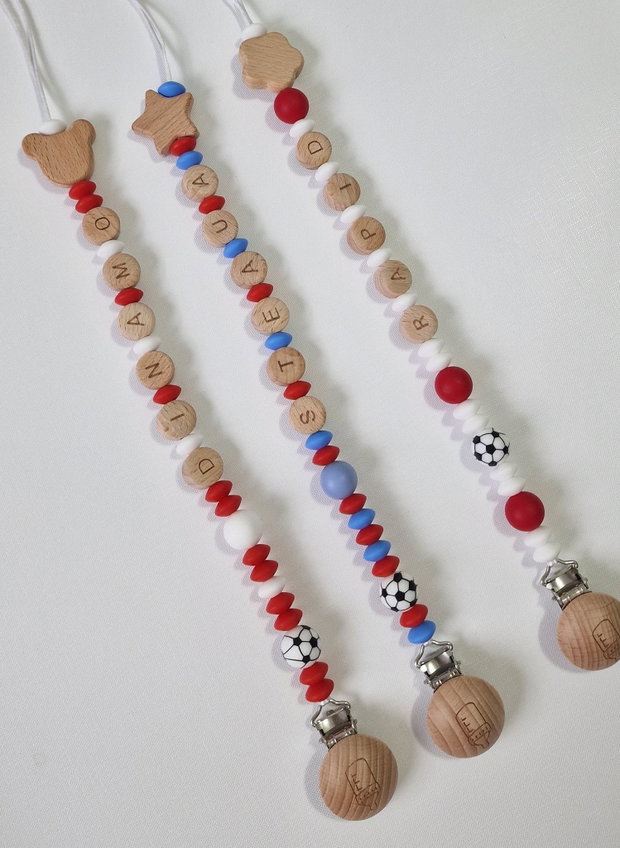 Lanț suzetă handmade ChupeteLuv, silicon alimentar, personalizat, bebeluși 0+