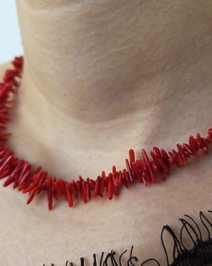 Colier perle si coral