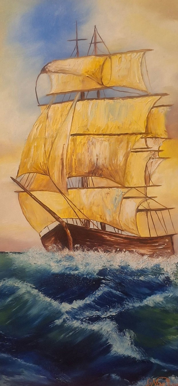 Barca pe valuri