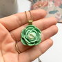 Colier Green Flower