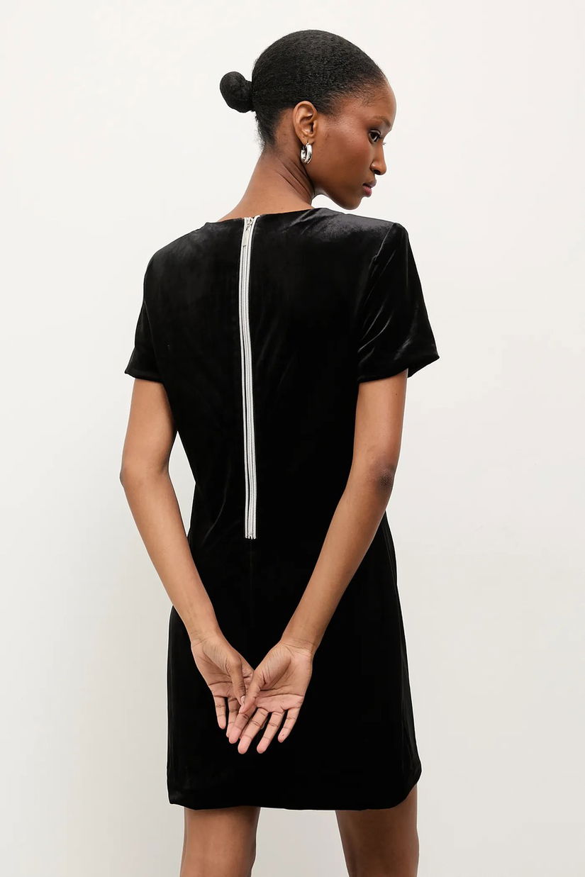Answear.LAB rochie culoarea negru, mini, mulata