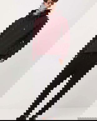 Medicine pantaloni de trening culoarea negru, neted