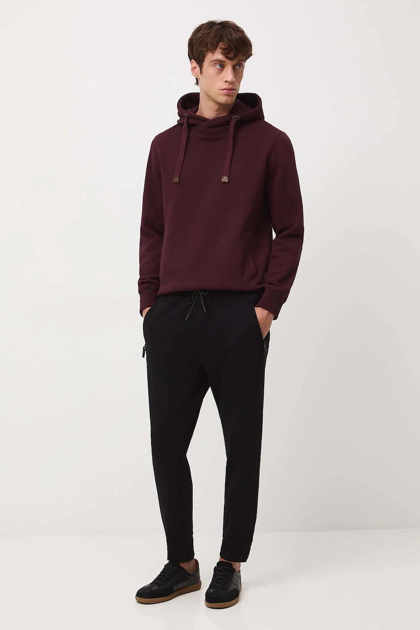 Medicine pantaloni de trening culoarea negru, neted