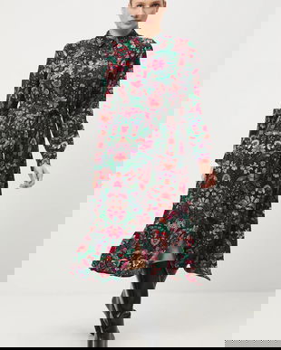 Medicine rochie midi, evazati