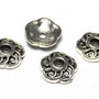 Capacel metalic, argintiu antichizat, 9x3 mm