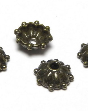Capacel metalic, bronz, 8x3 mm