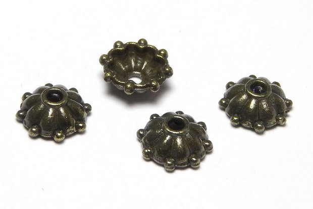 Capacel metalic, bronz, 8x3 mm