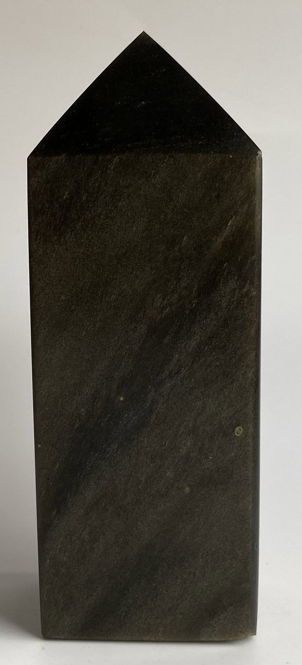 Obsidian Auriu - Obelisc din piatra semipretioasa