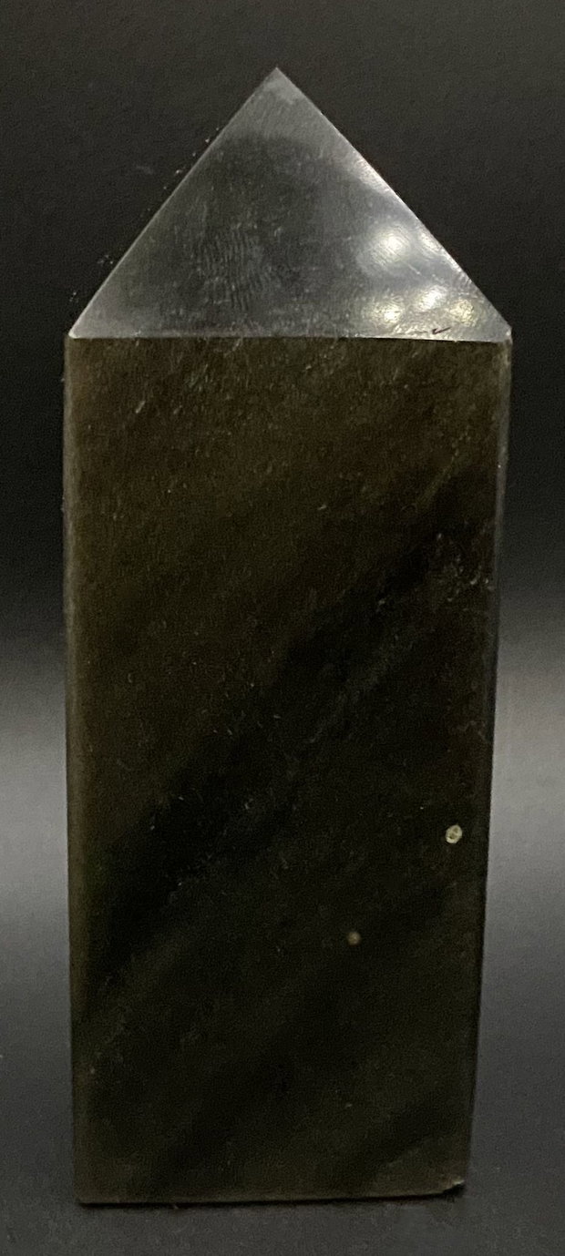 Obsidian Auriu - Obelisc din piatra semipretioasa