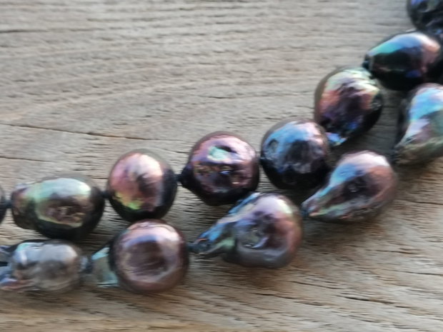 Colier perle black Edison