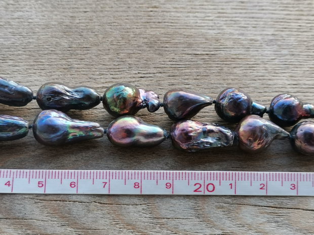 Colier perle black Edison