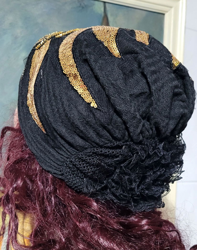 Accesoriu cap tip turban