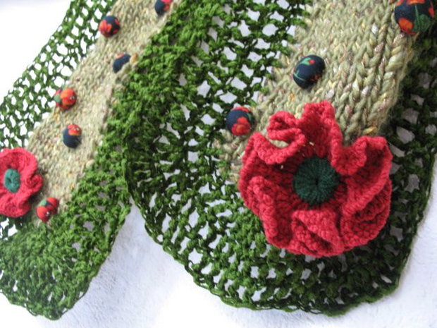 Accesoriu tricotat/crosetat