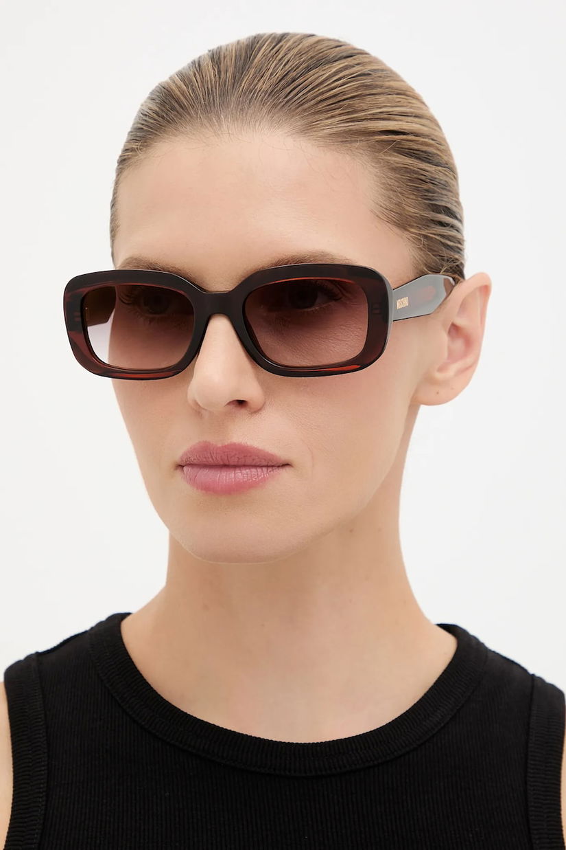 Moschino ochelari de soare culoarea maro, MOS199/S
