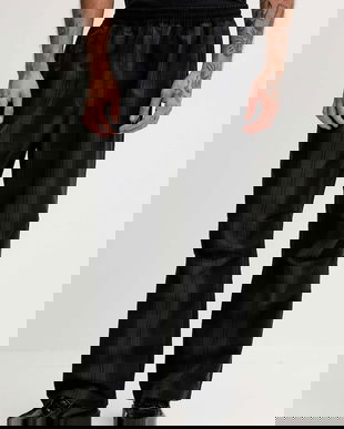 adidas Originals pantaloni Firebird pantaloni chino negri pentru bărbați KG4637