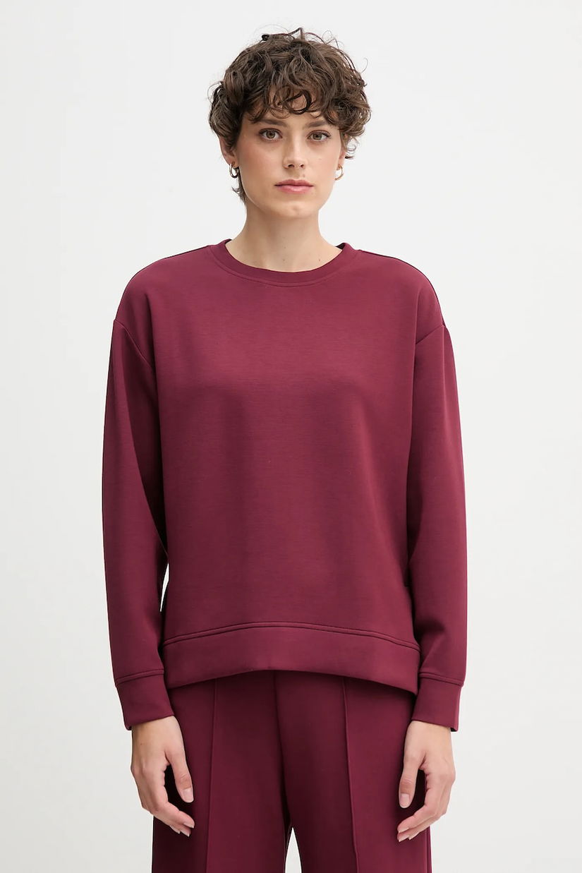 United Colors of Benetton bluză culoarea bordo, uni, 3Y2F3M07M