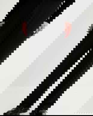 Les Deux pantaloni Randall culoare bărbătească negru drept 1000466