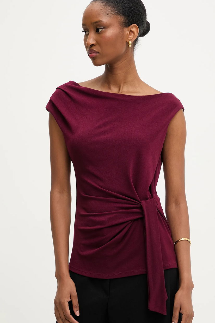 Answear.LAB top culoarea bordo, neted