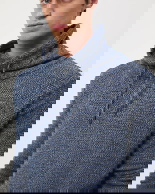 Medicine pulover de bumbac călduros, cu guler