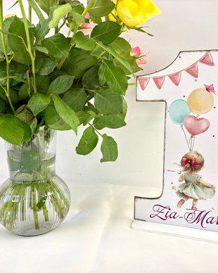 Cifra 1 Personalizata - Little girl
