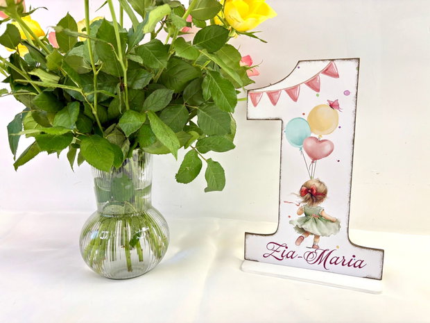 Cifra 1 Personalizata - Little girl