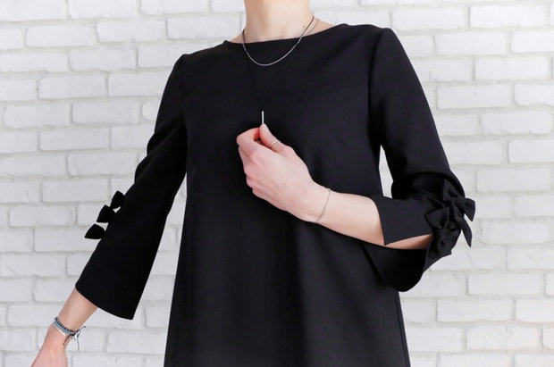 Rochie Scurta Neagra cu Funde (masura S)