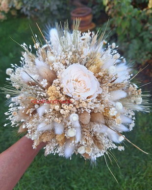 Buchet mireasa natur