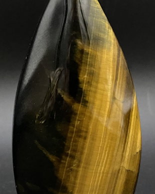 Ochi de Tigru Albastru - Sculptura piatra semipretioasa