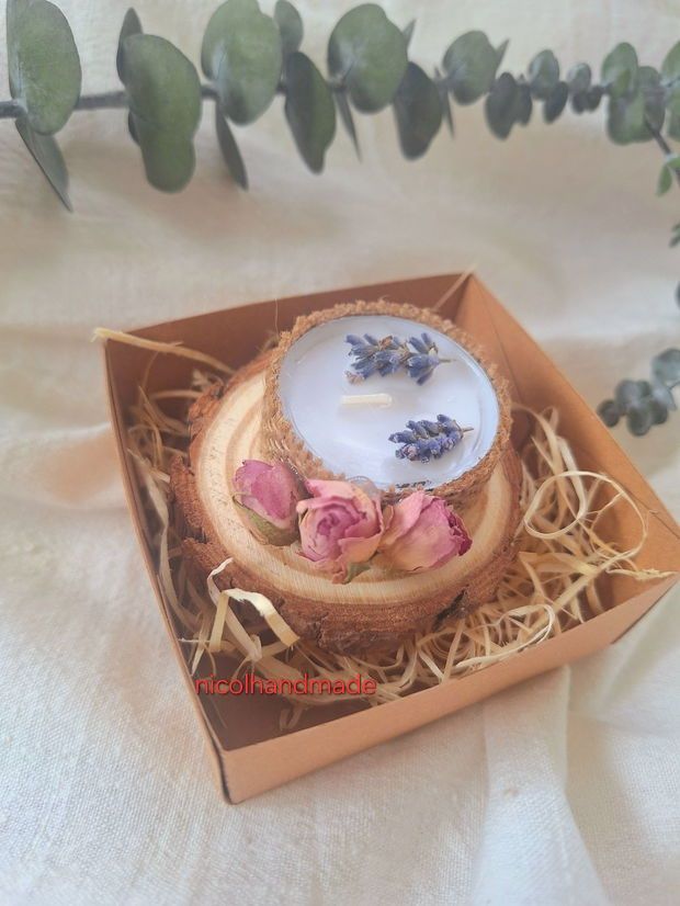 Marturii lavanda și trandafiri / Lumânări parfumate