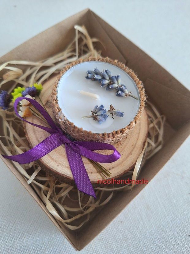 Marturii lumânări parfumate / Marturii lumânări cu lavanda