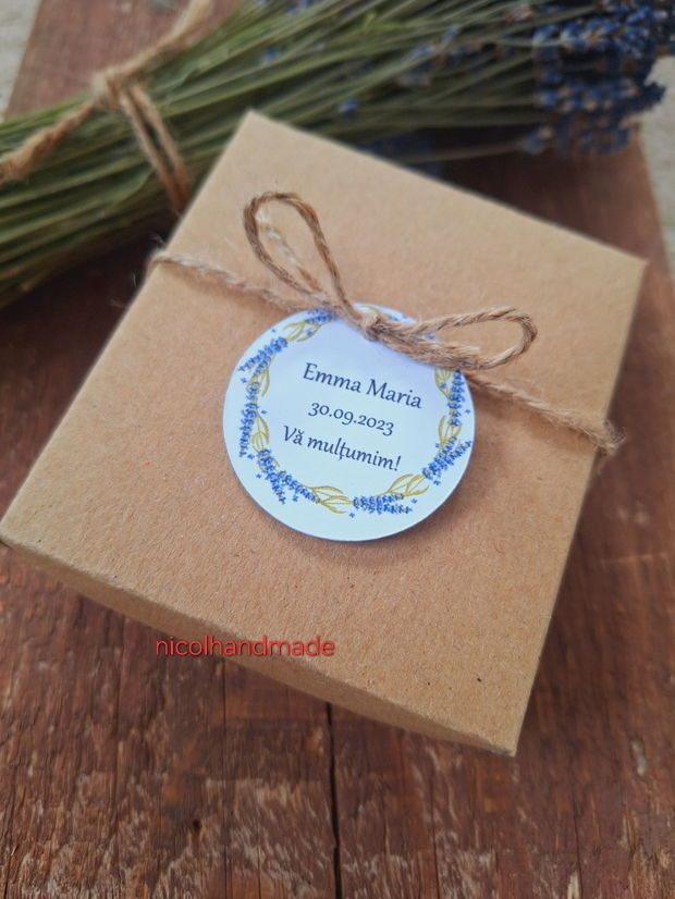 Marturii lumânări cu miros intens de lavanda