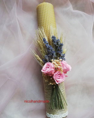 Lumânări nunta lavanda