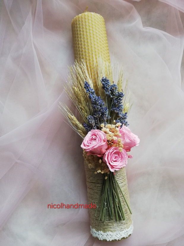 Lumânări nunta lavanda