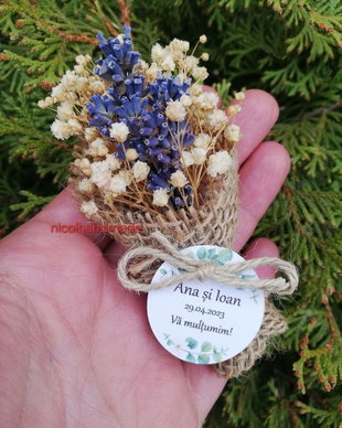 Marturii nunta / Marturii buchet flori /Marturii buchet lavanda /Marturii buchet floarea miresei