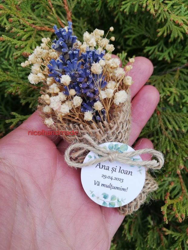 Marturii nunta / Marturii buchet flori /Marturii buchet lavanda /Marturii buchet floarea miresei