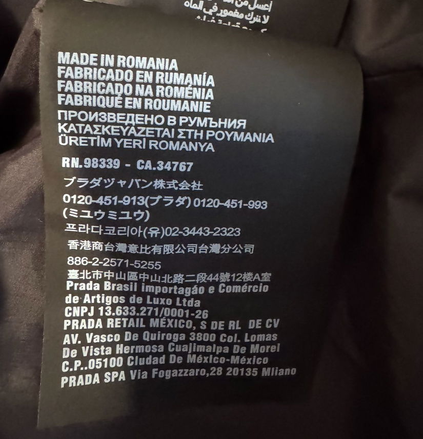 Geaca Prada Graphene Padding