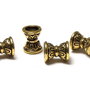 Capacel metalic, auriu antichizat, 6.5x5 mm