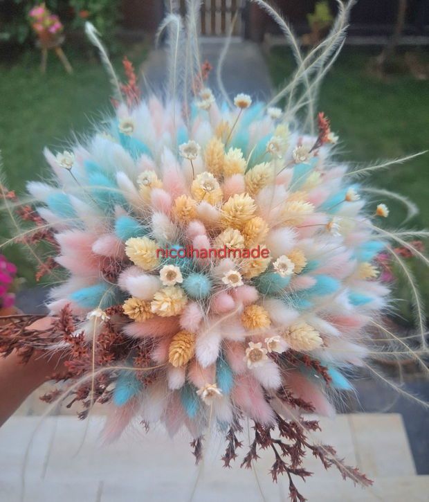 Buchet cununie flori uscate