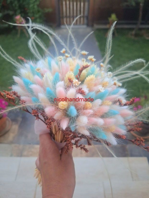 Buchet cununie flori uscate