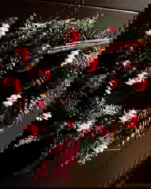 Coronita decorativa de iarna