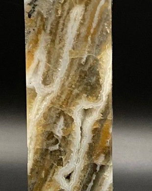 Fluorit-Agat - Obelisc piatra semipretioasa