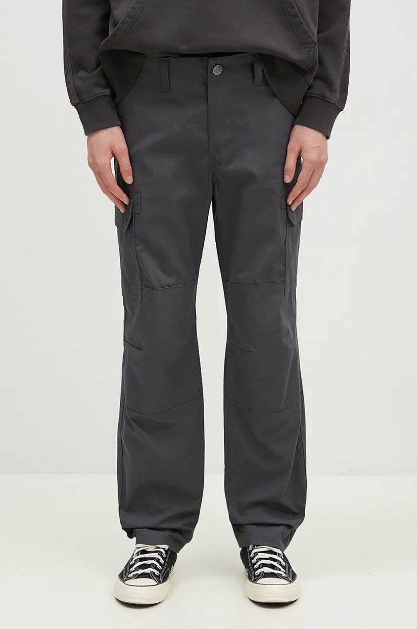 Dickies pantaloni de bumbac Millerville culoarea gri, drept, DK0A4XDU